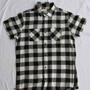 Holton Men's Short Sleeve Cotton Flannel Shirt Size Small